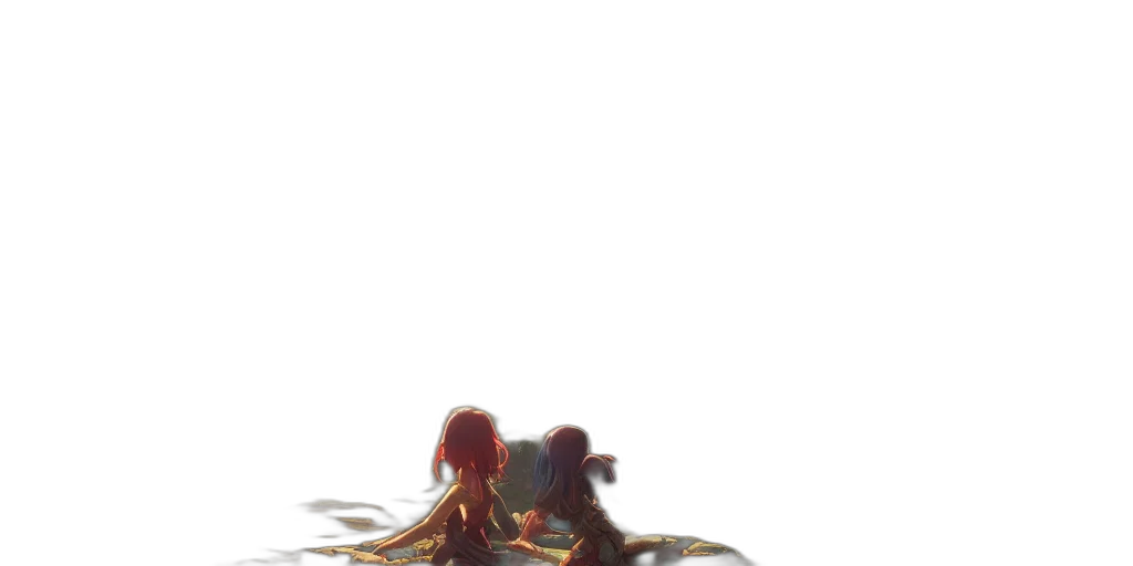 hair, crown, creature, weapon transparent PNG cut-out