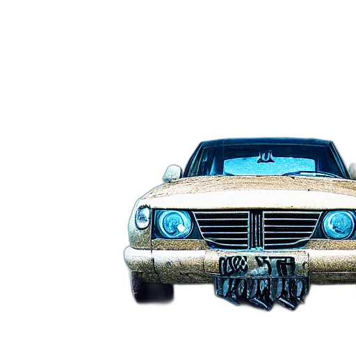 car, weapon, photorealistic, 3d render transparent PNG cut-out