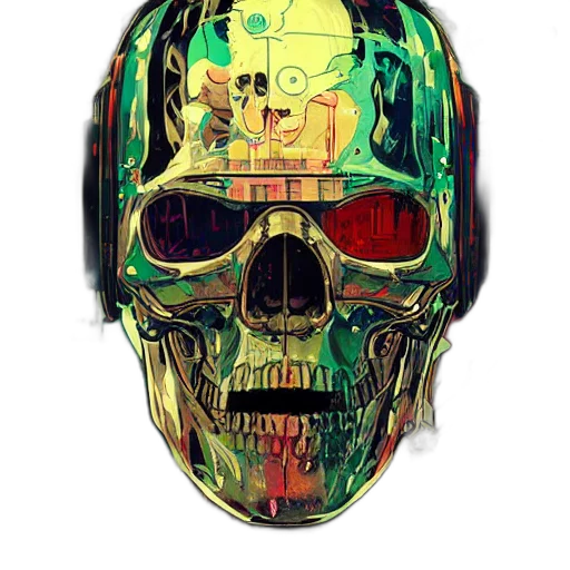 mask, robot, face, jacket transparent PNG cut-out
