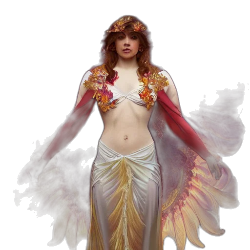 dress, fantasy art, concept art, photorealistic transparent PNG cut-out