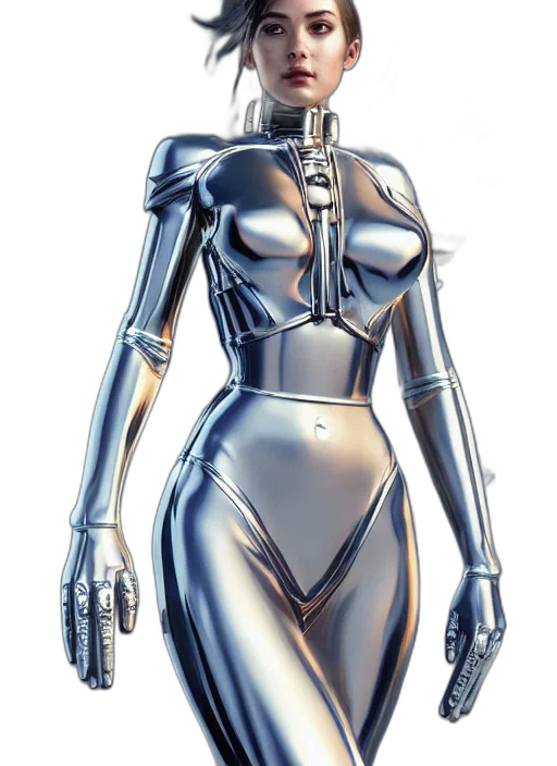 robot, dress, concept art, cyberpunk transparent PNG cut-out