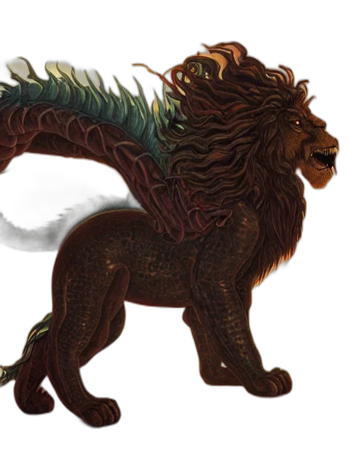 creature, dragon, animal, hair transparent PNG cut-out