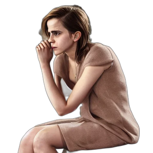 dress, jacket, face, concept art transparent PNG cut-out