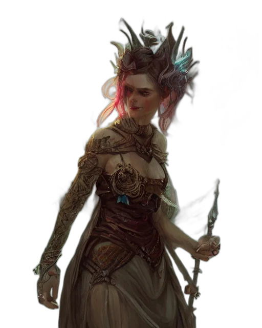 staff, sword, crown, concept art transparent PNG cut-out