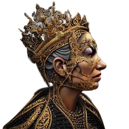 crown, mask, face, jewelry transparent PNG cut-out