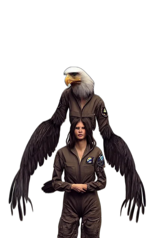 jacket, animal, creature, staff transparent PNG cut-out