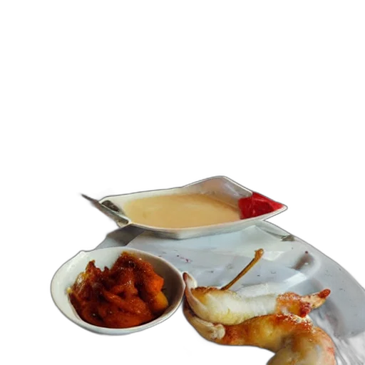 food, weapon, 3d render, photorealistic transparent PNG cut-out