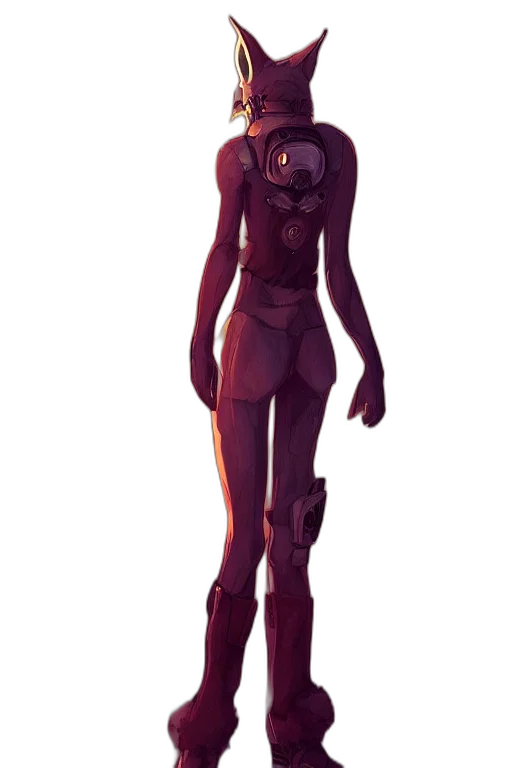 robot, dress, mask, creature transparent PNG cut-out