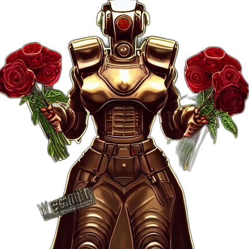 robot, pixel art, concept art, comic book art transparent PNG cut-out