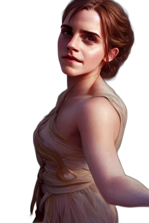 dress, face, staff, crown transparent PNG cut-out