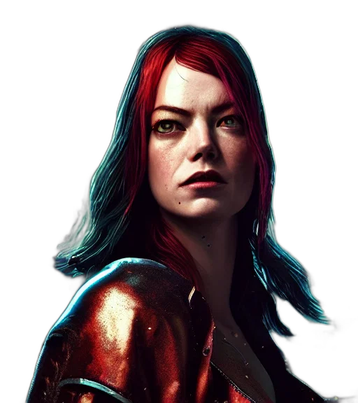face, comic book art, concept art, fantasy art transparent PNG cut-out
