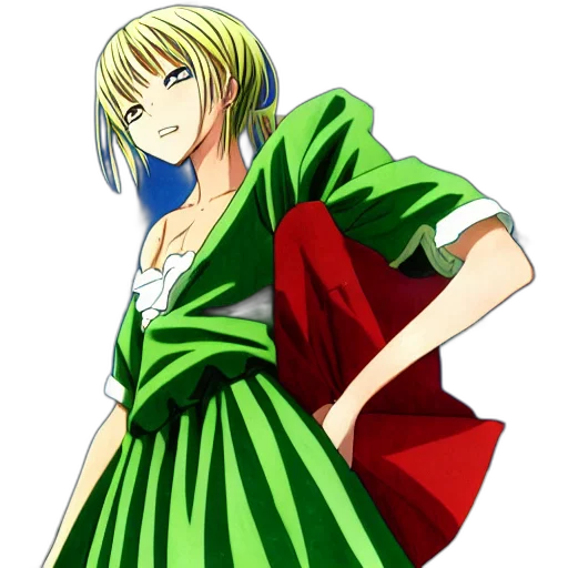 dress, anime, concept art, pixel art transparent PNG cut-out