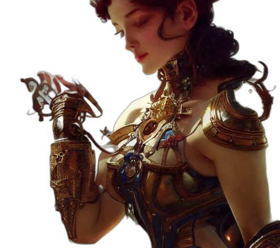 jewelry, robot, sword, weapon transparent PNG cut-out