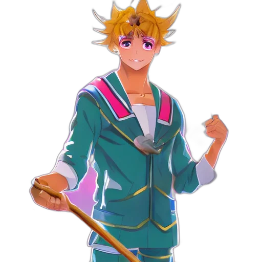 jacket, staff, weapon, sword transparent PNG cut-out