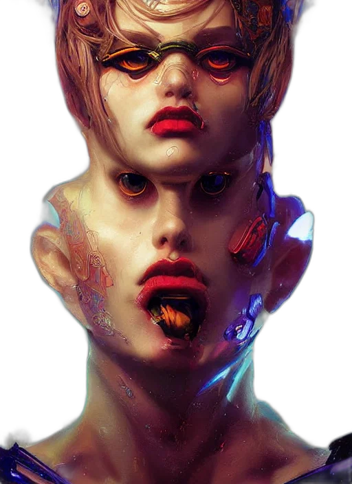 mask, face, creature, robot transparent PNG cut-out