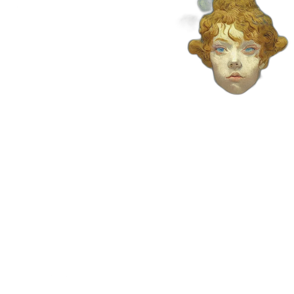 face, mask, crown, creature transparent PNG cut-out
