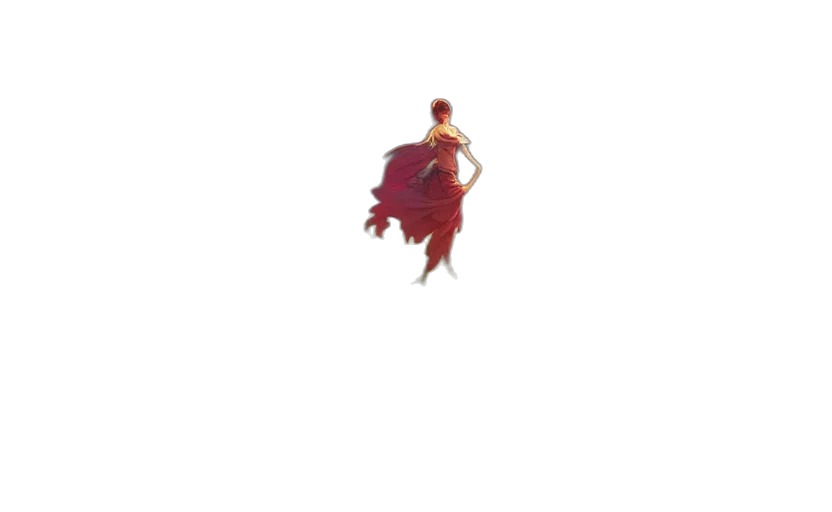 dress, creature, dragon, hair transparent PNG cut-out