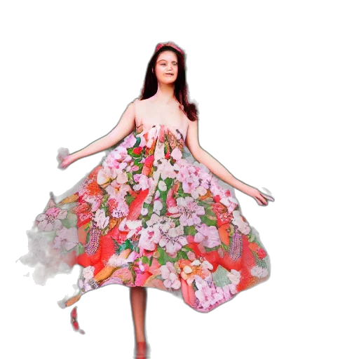 dress, photorealistic, 3d render, concept art transparent PNG cut-out
