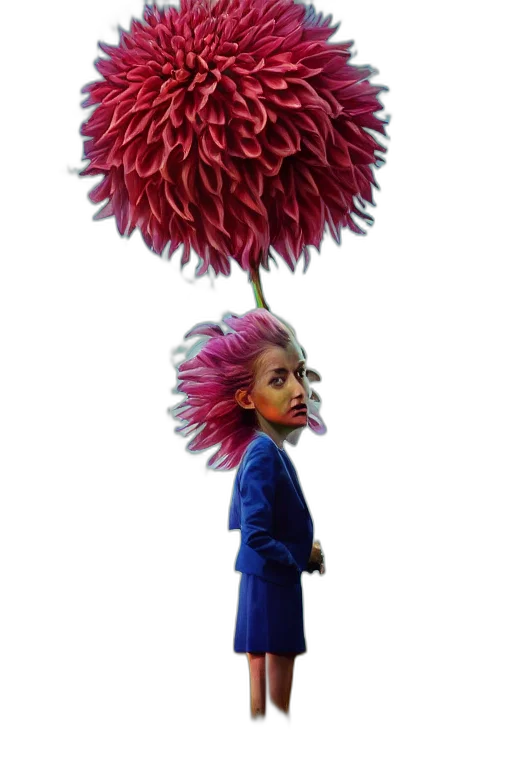 flower, umbrella, crown, staff transparent PNG cut-out