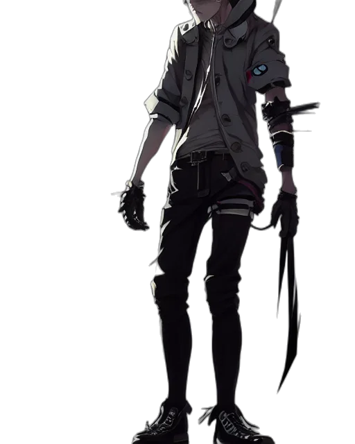 jacket, staff, weapon, sword transparent PNG cut-out