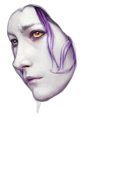 mask, face, robot, creature transparent PNG cut-out