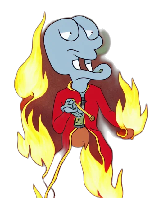 jacket, staff, cartoon, concept art transparent PNG cut-out