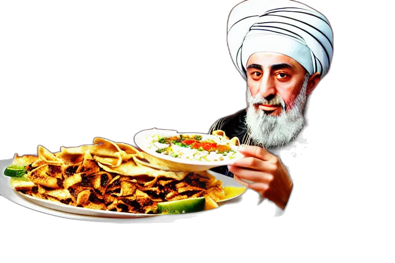 food, face, photorealistic, ottoman transparent PNG cut-out
