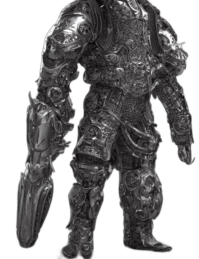 robot, weapon, sword, staff transparent PNG cut-out