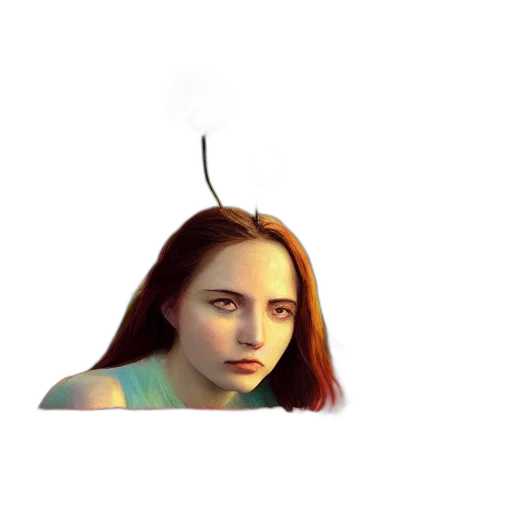 hair, face, creature, robot transparent PNG cut-out