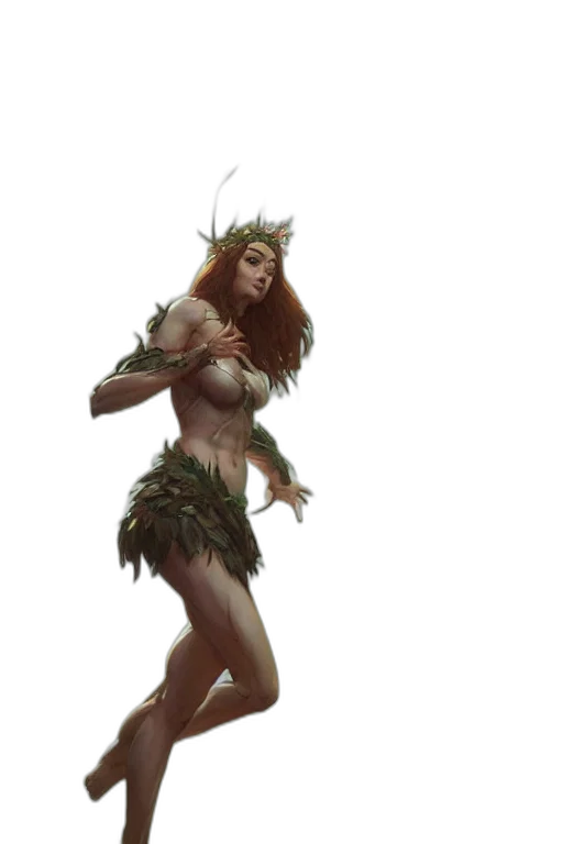 fantasy art, concept art, 3d render, forest transparent PNG cut-out