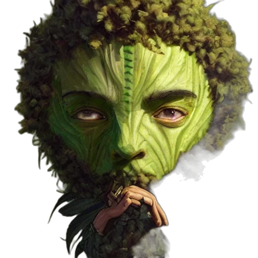 mask, face, creature, staff transparent PNG cut-out