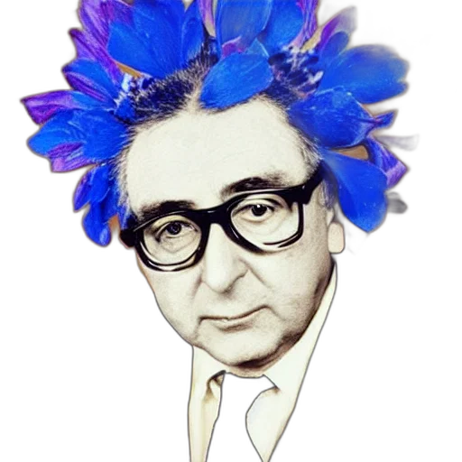 crown, flower, staff, face transparent PNG cut-out