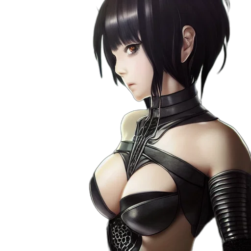 weapon, robot, dress, fantasy art transparent PNG cut-out