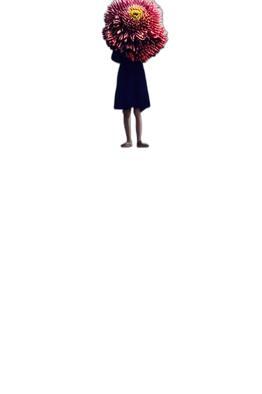 dress, staff, face, umbrella transparent PNG cut-out