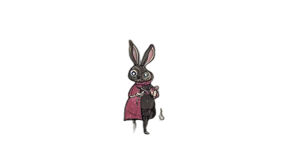 dress, animal, creature, staff transparent PNG cut-out