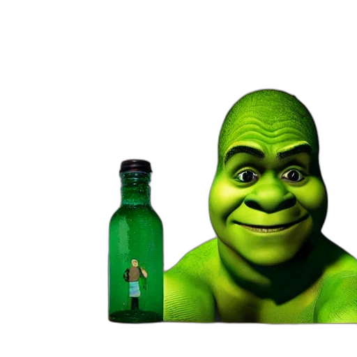 bottle, creature, animal, face transparent PNG cut-out