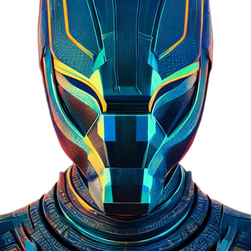 mask, robot, face, concept art transparent PNG cut-out