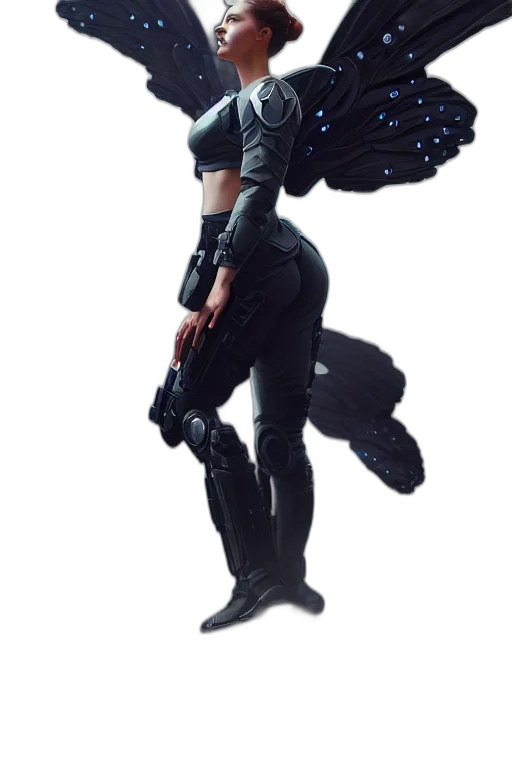 weapon, staff, jacket, robot transparent PNG cut-out