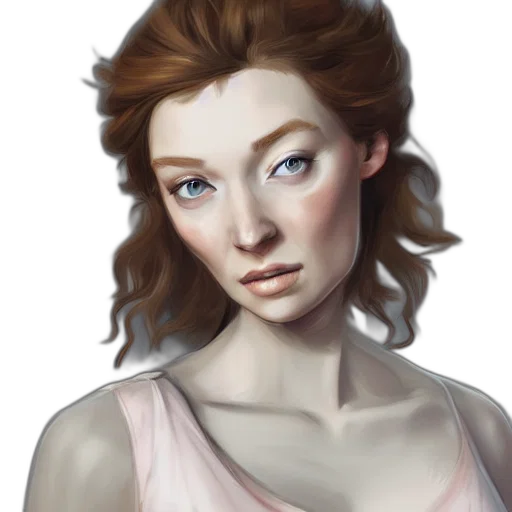 face, dress, crown, staff transparent PNG cut-out