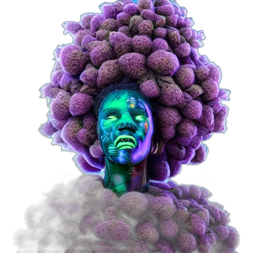 hair, creature, face, mask transparent PNG cut-out