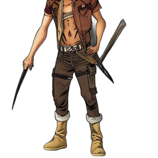 staff, weapon, jacket, concept art transparent PNG cut-out
