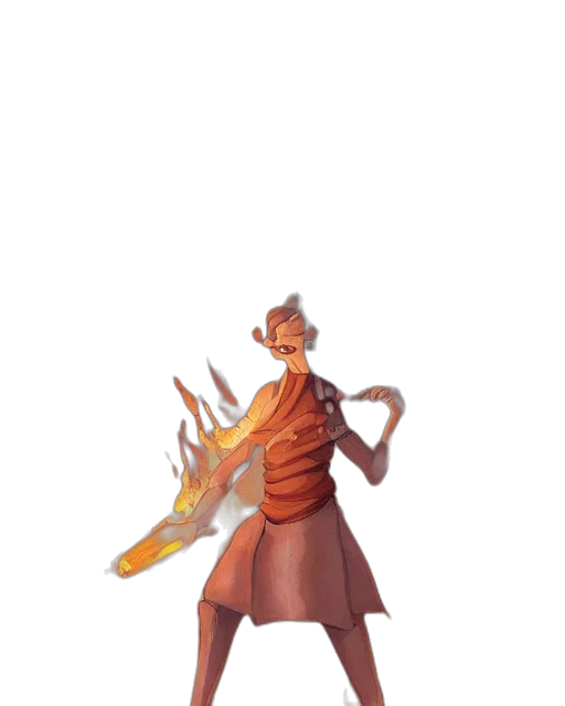 dragon, staff, weapon, creature transparent PNG cut-out