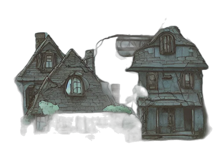 building, concept art, watercolor, 3d render transparent PNG cut-out
