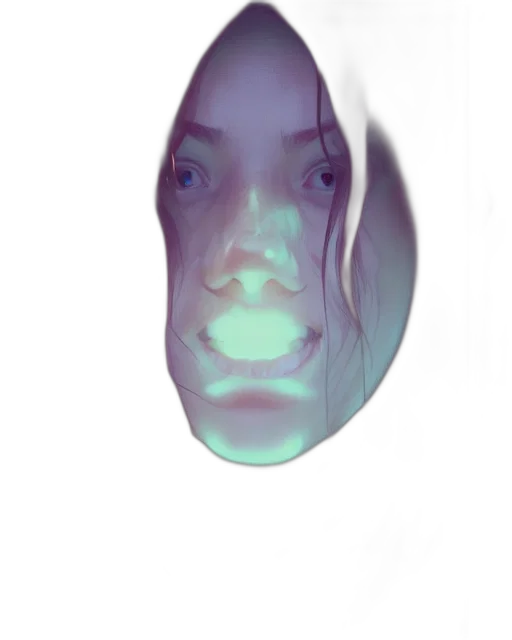 face, mask, robot, creature transparent PNG cut-out