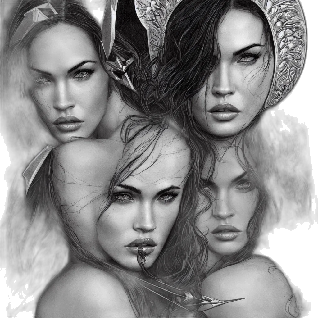 photorealistic, pencil sketch, fantasy art, comic book art transparent PNG cut-out