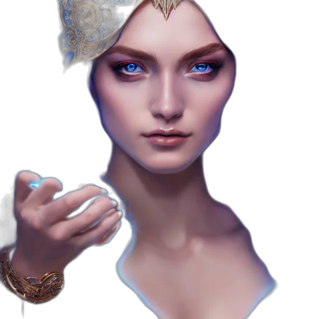 crown, jewelry, face, staff transparent PNG cut-out