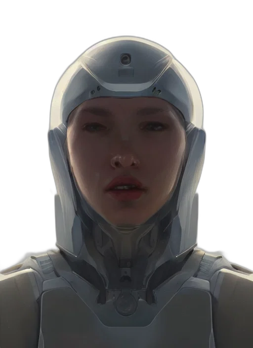 robot, face, mask, staff transparent PNG cut-out