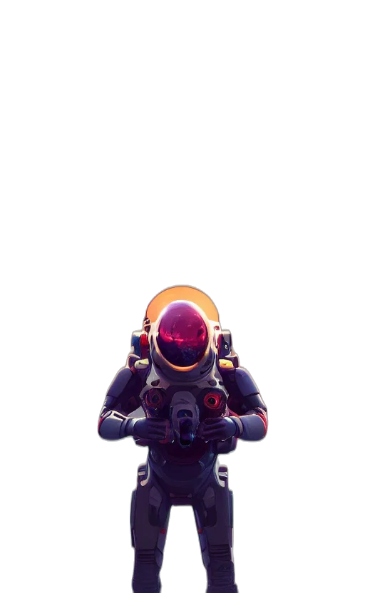 robot, weapon, mask, creature transparent PNG cut-out
