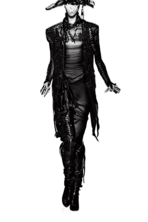 jacket, creature, concept art, cyberpunk transparent PNG cut-out