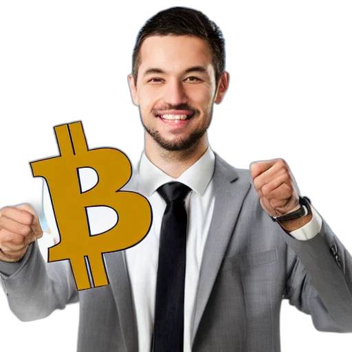 staff, businessman, holding, happy transparent PNG cut-out